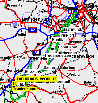 Route (Darstellung mit Garmin Mapsource)